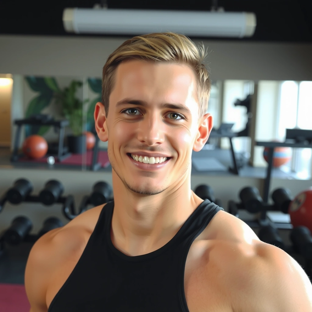 Professional portrait of a male fitness trainer