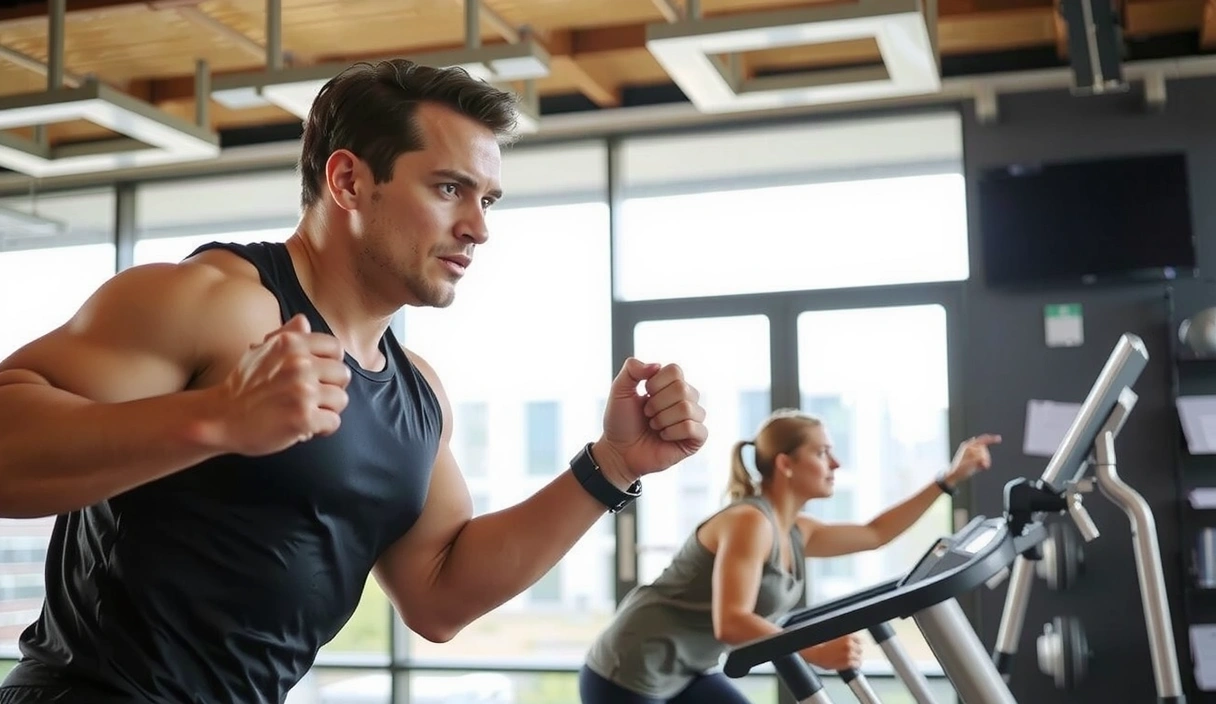 Person performing HIIT workout