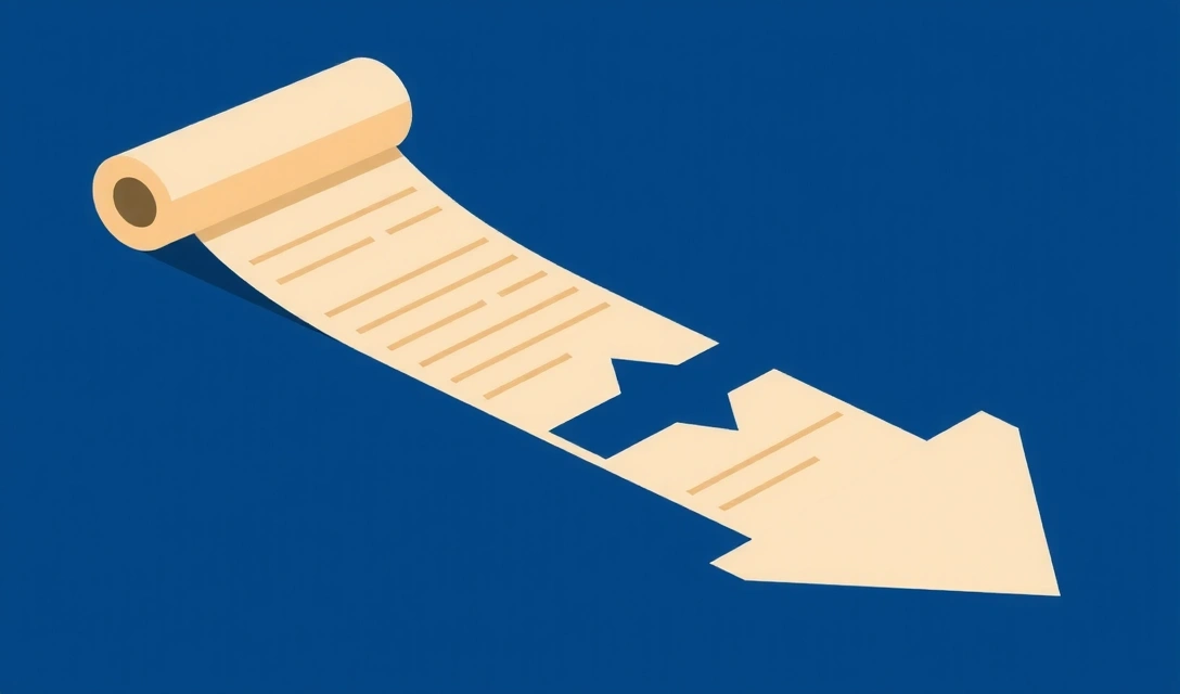 Illustration of a document being updated, symbolizing policy changes