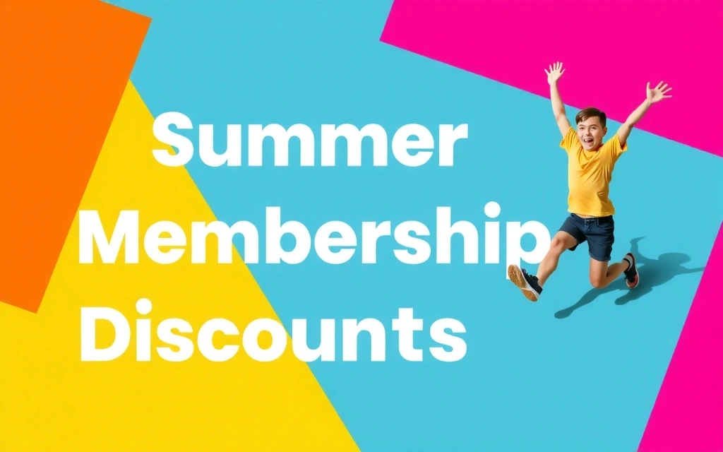 Promotional banner for summer membership discounts.