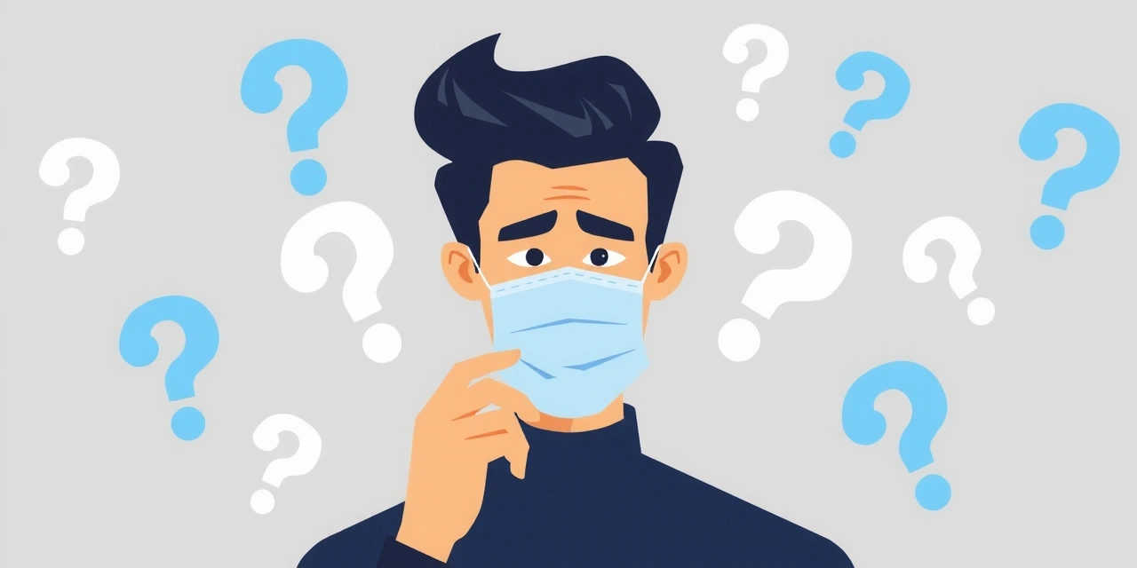 A person looking confused, surrounded by question marks, symbolizing common questions